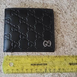 Men's Gucci Bifold Wallet Black Leather